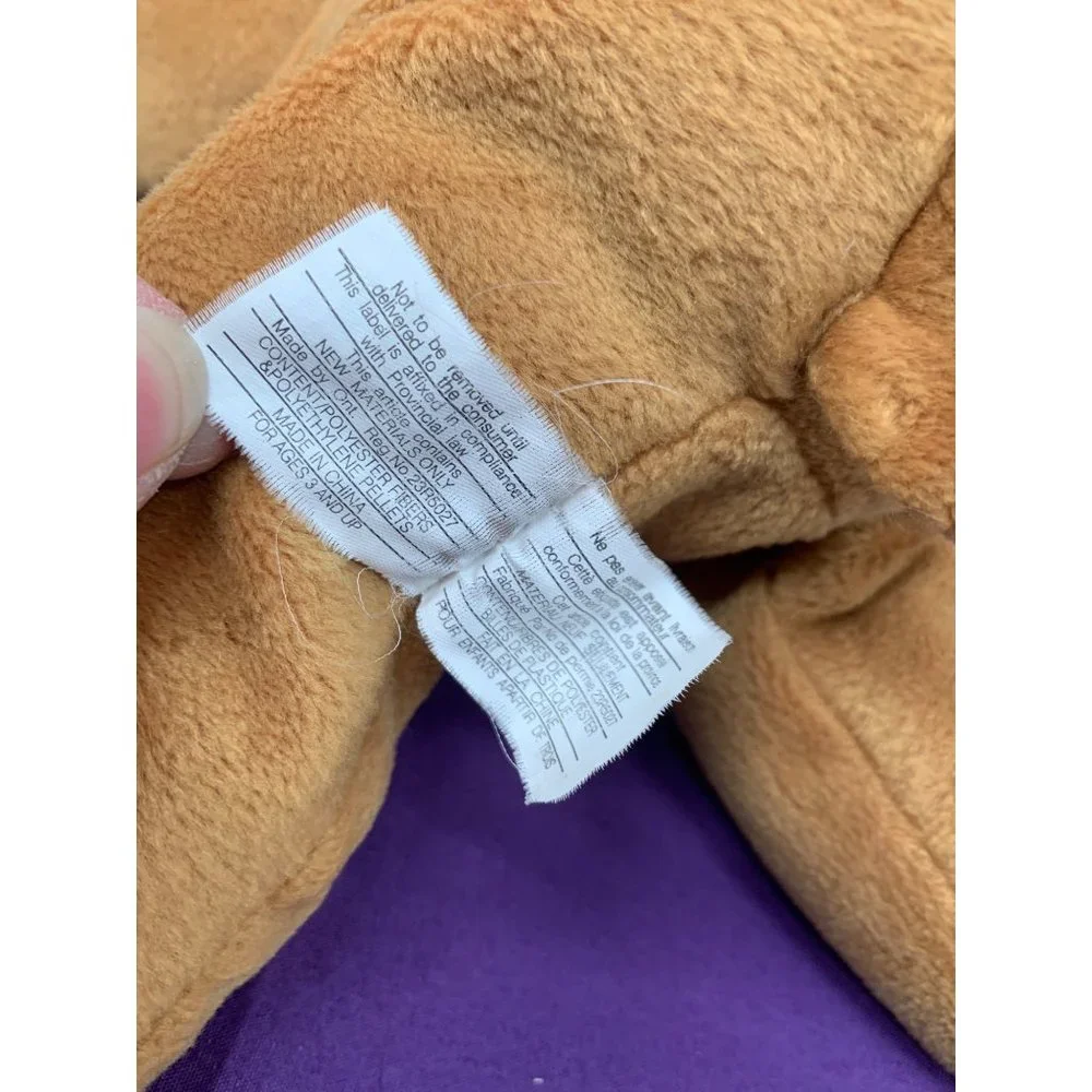 Fiesta Hound Dog Laying with Beanbag Legs 10 Inch Caramel Colored Vintage - Picture 8 of 11